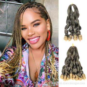 Vigorous loose wave wigs synthetic braiding hair color hair packaging custom logo wholesale tape handmade hair braid extensions